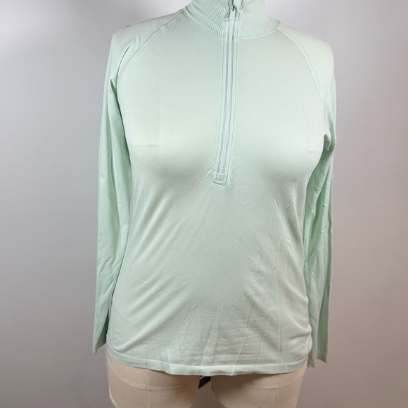 New with tags Calia women’s large seamless LS quarter zip in Mint Candy - Picture 9 of 9